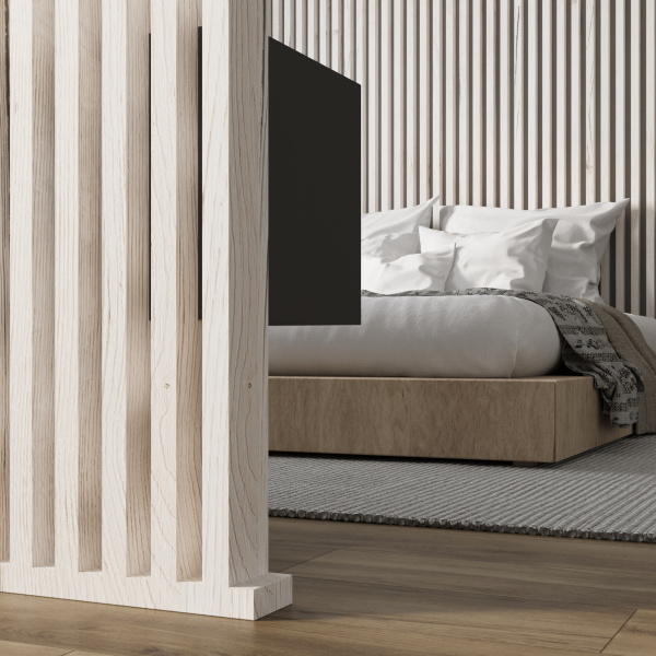 Интерьерная рейка МДФ STELLA Ривьера Дуб Санремо Белый 40*30*2700 (уп.4 шт.)