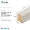 Интерьерная рейка МДФ STELLA Ривьера Дуб Санремо Белый 40*30*2700 (уп.4 шт.)