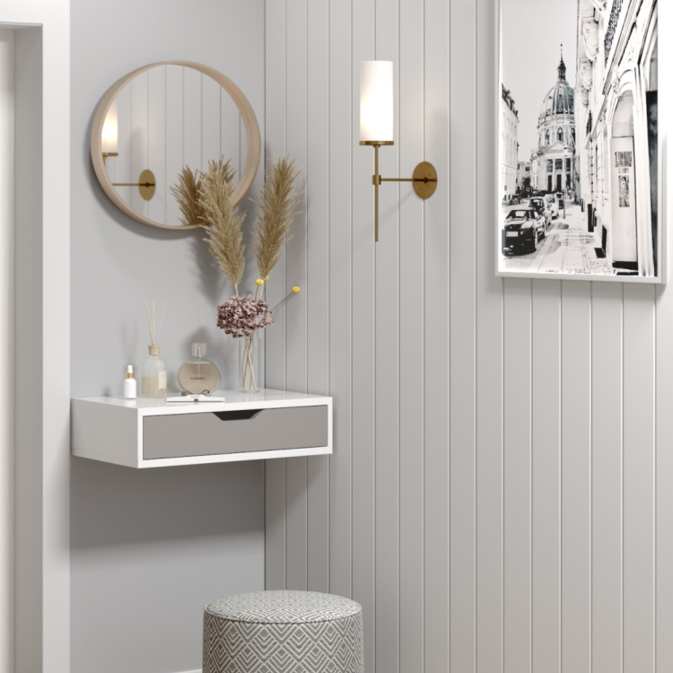 Панель Вагонка МДФ STELLA 2700х110х8 Белый (упак. 4 шт.)