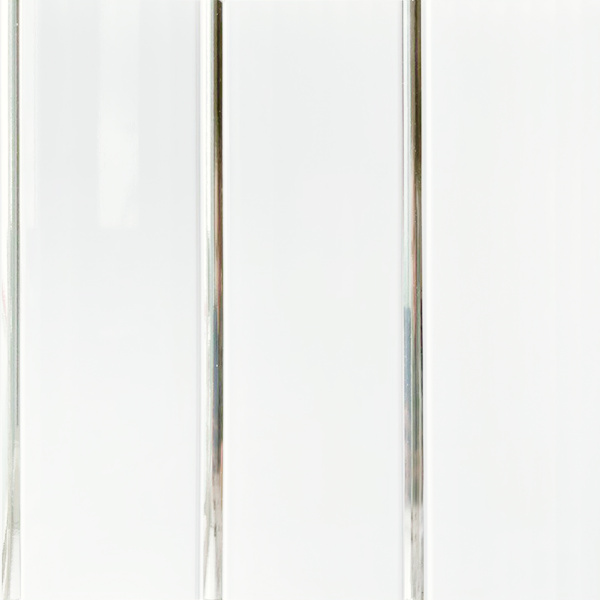 Панель ПВХ потолочная 2-х пол Лак Серебро 0,25*3м (10шт.уп.) тм АКВАТОН