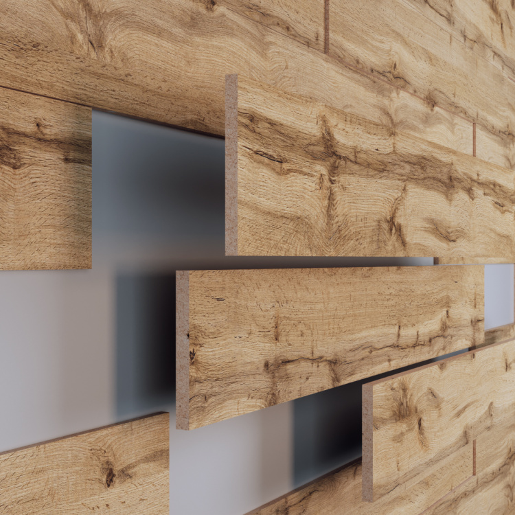 Панели МДФ Stella 3D Light Пекан (уп-1,13кв.м)