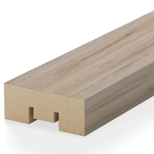 Интерьерная рейка МДФ Stella Бриона Light Макадамия 16*40*2700 (уп.8шт.)