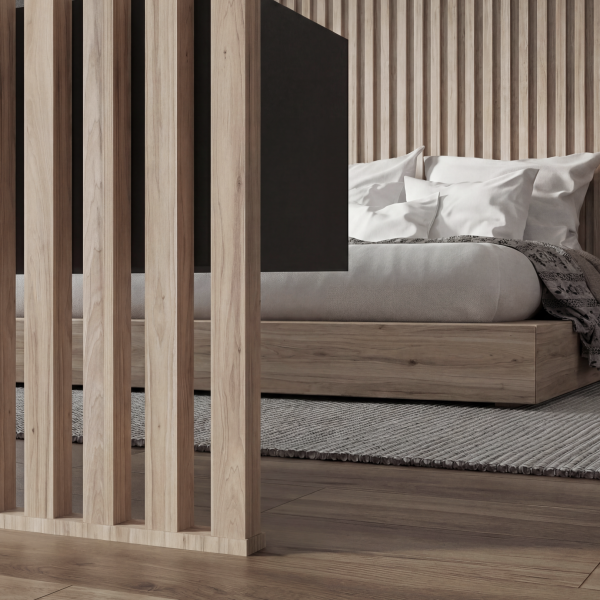 Интерьерная рейка МДФ Stella Бриона Light Макадамия 16*40*2700 (уп.8шт.)