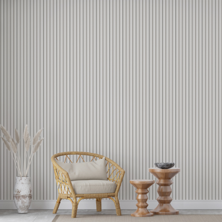 Профиль Старт-Финиш МДФ Stella Wave Standart Белый 2700x55x16 (упак.4шт.)