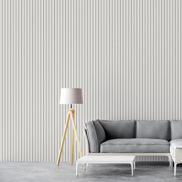 Профиль Старт-Финиш МДФ Stella Wave Standart Белый 2700x55x16 (упак.4шт.)