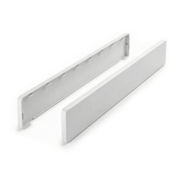 Заглушка торцевая для накладки двусторонняя Белая 