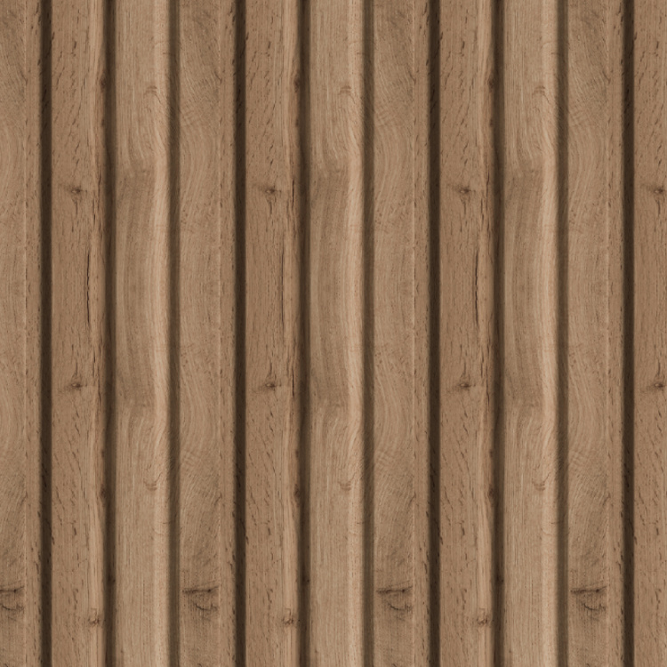2К Панель Стеновая Реечная МДФ Stella Beats Light Пекан 2700x119x16 (4шт.упак.)