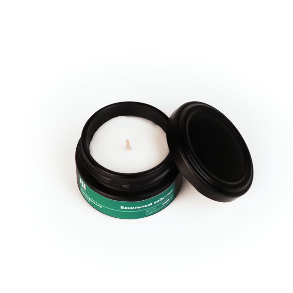 Ароматическая свеча Stella aroma Stunde Black Standard №5 Ванильный кейк-поп 50 мл (упак.3шт.)