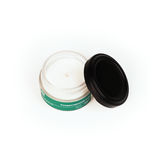 Ароматическая свеча Stella aroma Stunde White Standard №1 Рождественский очаг 50 мл (упак.3шт.)