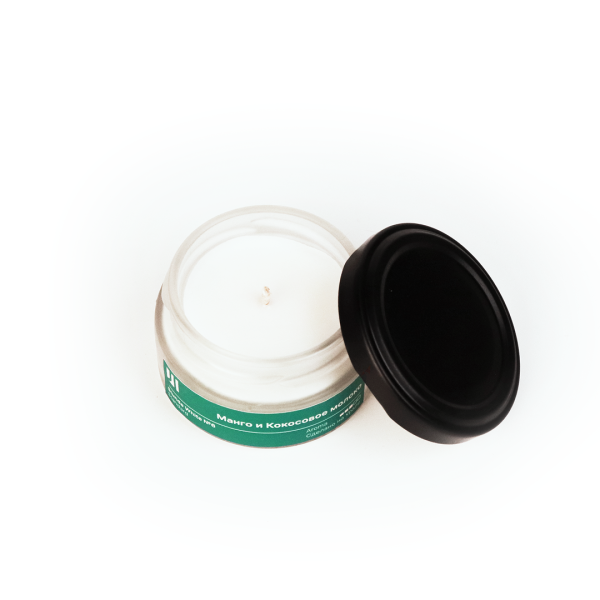 Ароматическая свеча Stella aroma Stunde White Standard №6 Манго и Кокосовое молоко 50 мл (упак.3шт.)