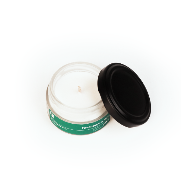 Ароматическая свеча Stella aroma Stunde White Standard №12 Грейпфрут и Мята 50 мл (упак.3шт.)