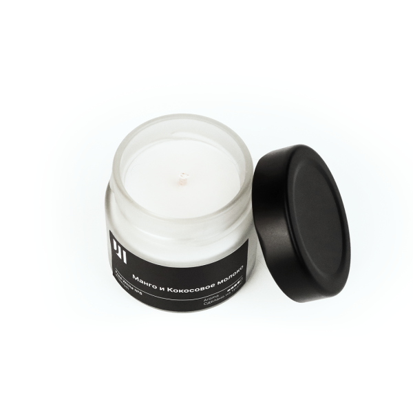 Ароматическая свеча Stella aroma Fred White Premium №6 Манго и Кокосовое молоко 100 мл (упак.3шт.)