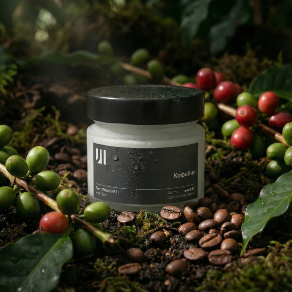 Ароматическая свеча Stella aroma Fred White Premium №11 Кофейня 100 мл (упак.3шт.)