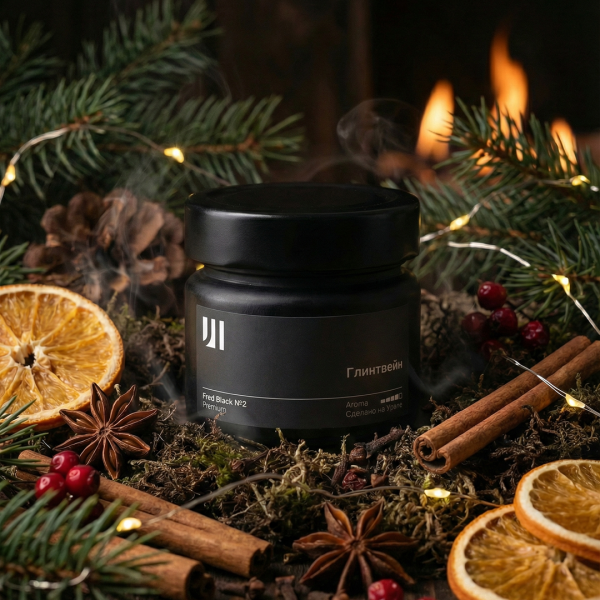 Ароматическая свеча Stella aroma Fred Black Premium №2 Глинтвейн 100 мл (упак.3шт.)