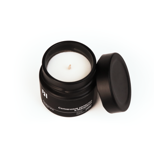 Ароматическая свеча Stella aroma Fred Black Premium №10 Солнечные лепестки и мандарин 100 мл (упак.3шт.)