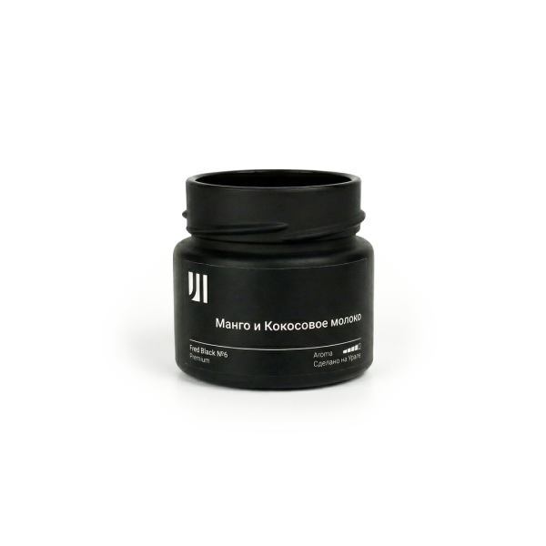 Ароматическая свеча Stella aroma Fred Black Premium №6 Манго и Кокосовое молоко 100 мл (упак.3шт.)