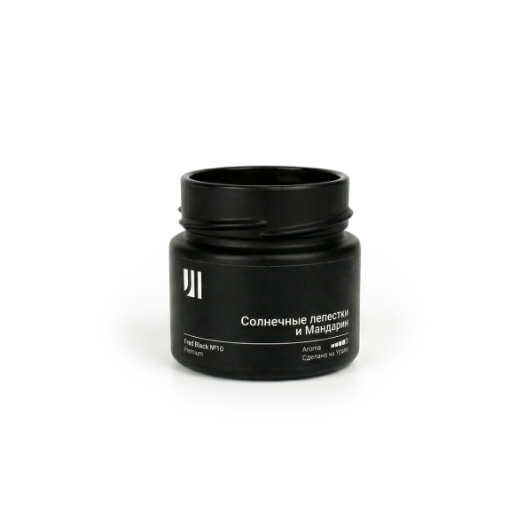 Ароматическая свеча Stella aroma Fred Black Premium №10 Солнечные лепестки и мандарин 100 мл (упак.3шт.)