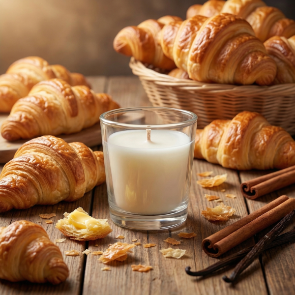 Ароматическая свеча Stella aroma Mini Glassy Light Base №14 Теплый круассан 50 мл (упак.3шт)