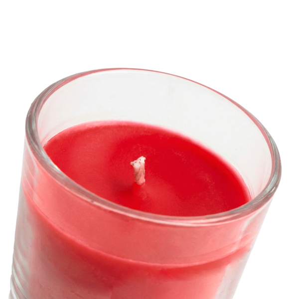 Ароматическая свеча Stella aroma Mini Glassy Light Red №3 Карамельный попкорн 50 мл (упак.3шт.)