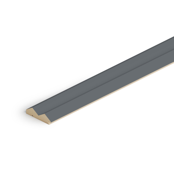 Профиль Старт-Финиш МДФ Stella Пик, Делюкс, Антрацит, 2700x55x16, (упак.4шт.)