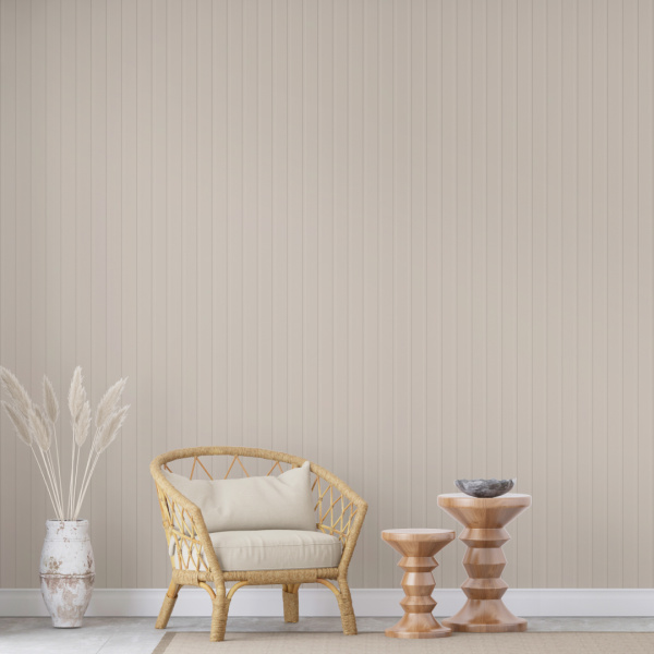 Панель Стеновая Реечная МДФ Stella Стрип, Делюкс, Сандал, 2700х200х6, (упак. 8 шт.)