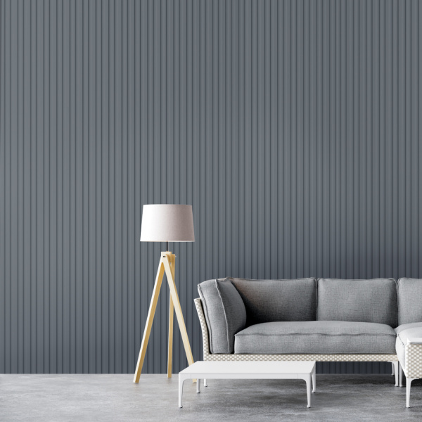 Профиль Старт МДФ Stella Ритм, Делюкс, Антрацит, 2700x64x12, (упак.4шт.)