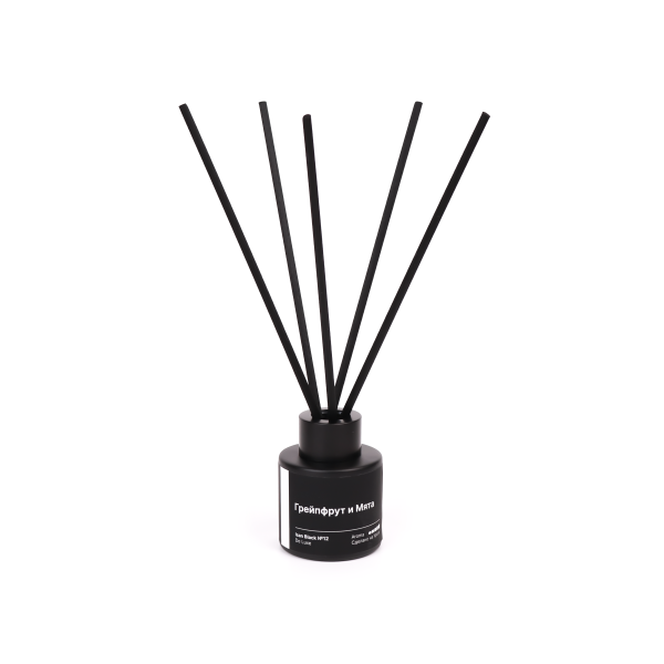 Диффузор Stella Isan Black De Luxe №12 Грейпфрут и Мята 50 мл (упак.1шт)