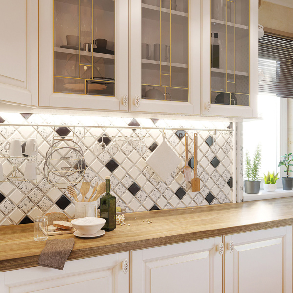 Панель ПВХ Грация ПАННО - составная 0,6мм (общ,размер  2730*642 ) А