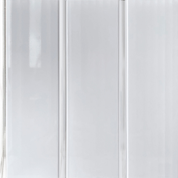 Панель ПВХ Белая лак 3-х пол 3,0*0,25м STELLA Premium (8)