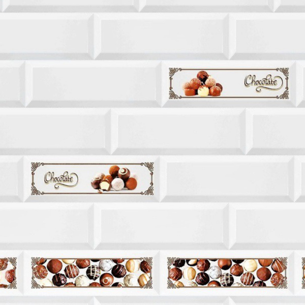 Кухонный фартук АБС Керамика Choko (600*3000*1,5мм) STELLA