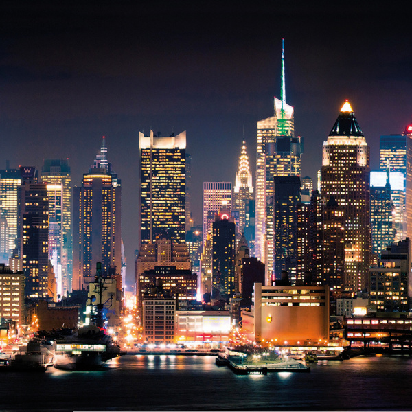 Кухонный фартук АБС Город (600*3000*1,5мм) STELLA