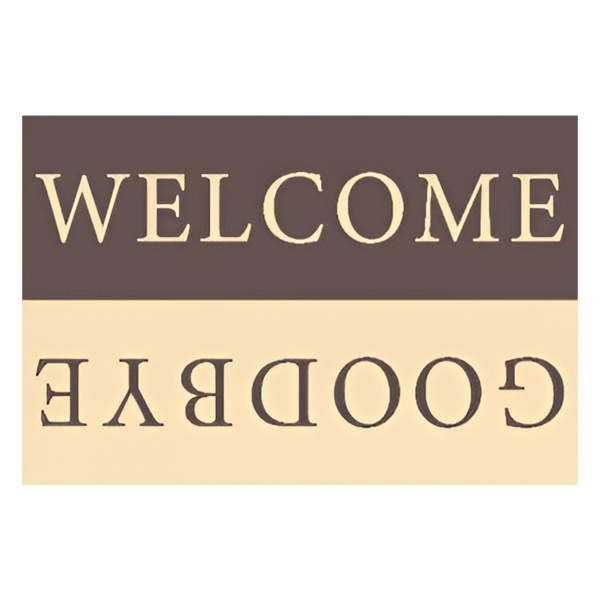 Коврик на ПВХ основе 60х90см "Welcome Goodbye"