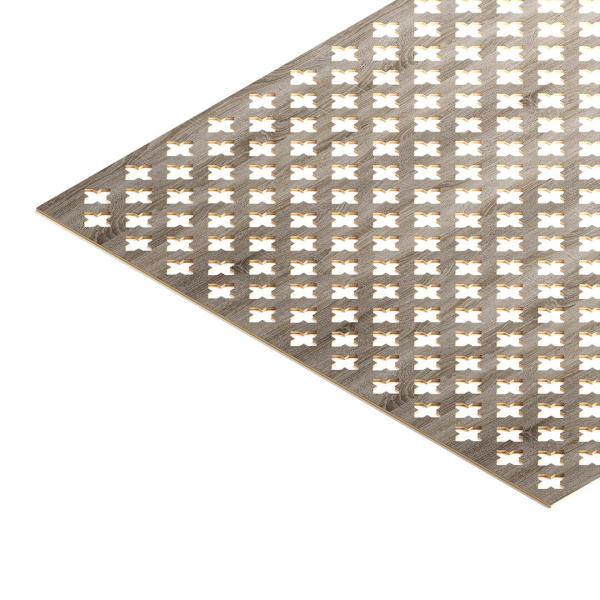 Панель декоративная перфорированная без рамки 812х512 мм Готико Дуб винтаж STELLA (2шт)