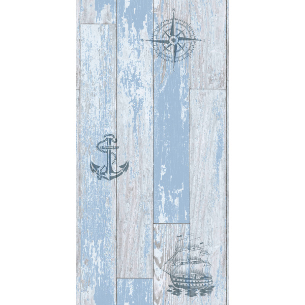 Панель ПВХ Санторини Бирюза Узор 742 2,7*0,25 STELLA  Premium 