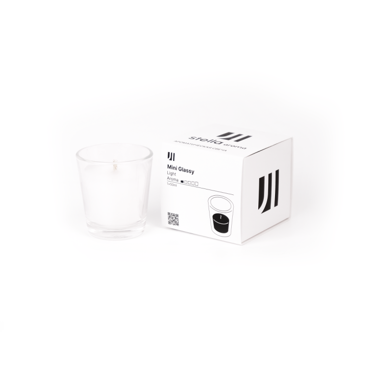 Ароматическая свеча Stella aroma Mini Glassy Light Base №8 День в СПА, 50 мл (упак.3шт.)