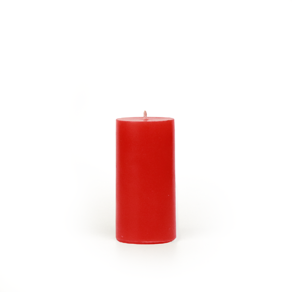 Формовая свеча Stella Column 100 мм Red (упак.6шт.)