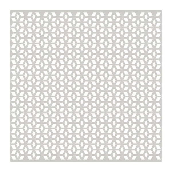 Плита потолочная МДФ перфорация 595х595 Илона Белый STELLA (упак. 14 шт.)