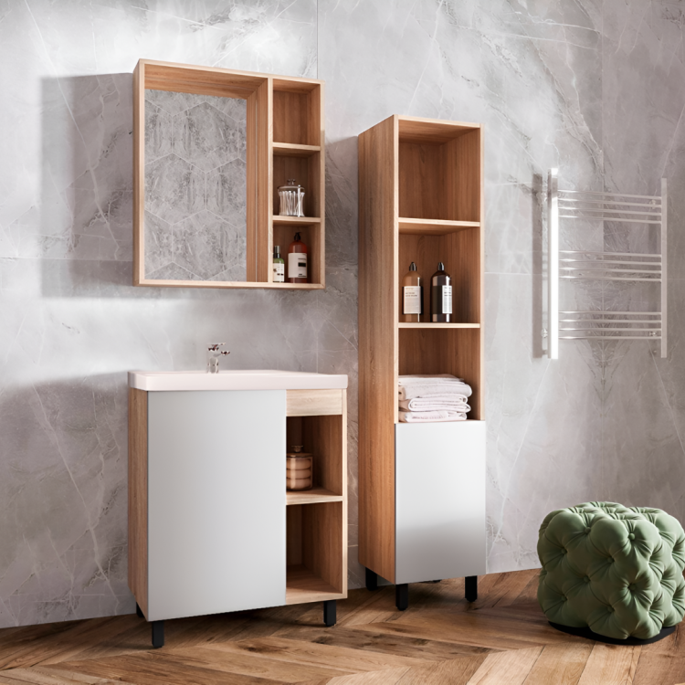 STELLA Колонка напольная Александра  30 см. пр. цвет белый