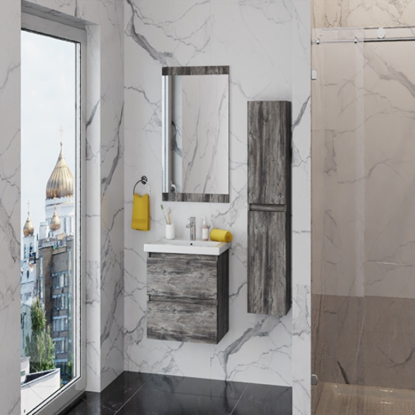 STELLA Колонка подвесная Изабелла Зебрано 30 см. универсал.