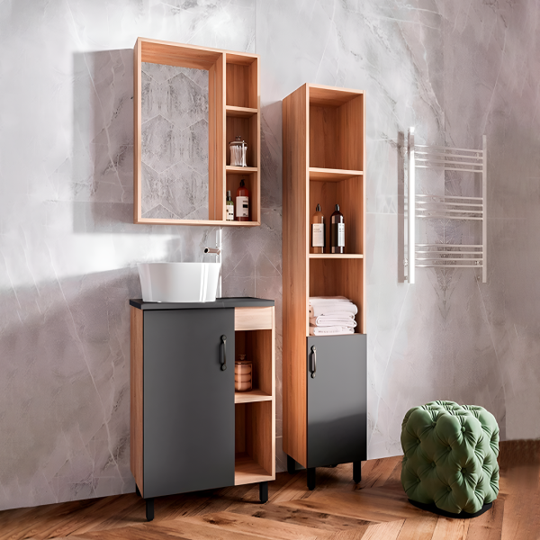 STELLA Шкаф-зеркало Александра 60 см. без света