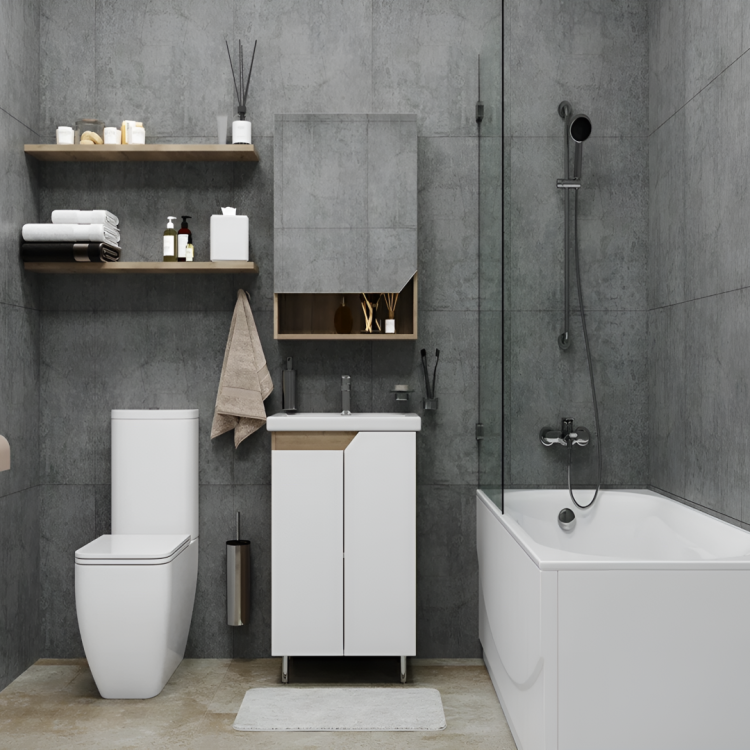 STELLA Шкаф-зеркало Есения 50 см. без света