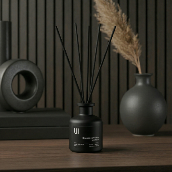 Диффузор Stella Luft Ro Black Premium №13, Золотое Лунное молоко, 50 мл (упак.1шт.)