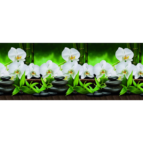 Кухонный фартук АБС Орхидея белая (600*3000*1,5мм) STELLA