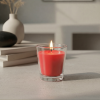 Ароматическая свеча Stella aroma Mini Glassy Light Red №14 Теплый круассан 50 мл (упак.3шт.)