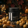Ароматическая свеча Stella aroma Iskra Black De Luxe №3, Карамельный попкорн, 200 мл (1шт.)