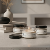 Ароматические свечи Stella aroma Stunde Glassy Набор Light 3.8.9 3х50мл (№3 Карамельный попкорн, №8 День в СПА, №9 Лаванда)