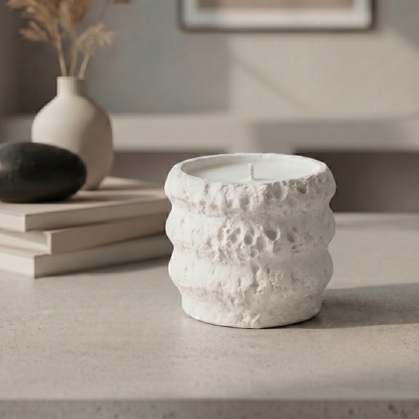 Ароматическая свеча Stella aroma Gypsum form Volcano Light №5, Ванильный кейк-поп, 140 мл (1 шт)