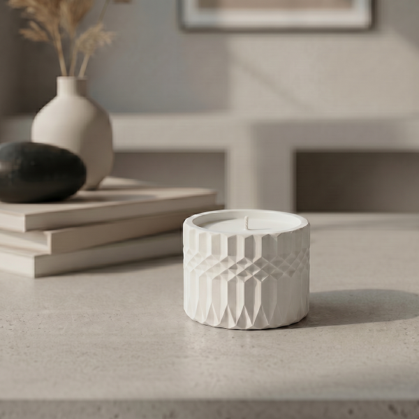 Ароматическая свеча Stella aroma Gypsum form Sofia Light №5, Ванильный кейк-поп, 75 мл (1 шт.)