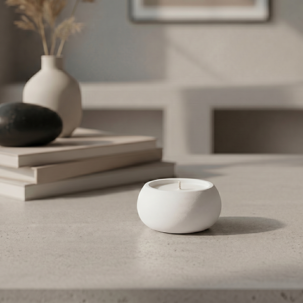 Ароматическая свеча Stella aroma Gypsum form Stone Light №5, Ванильный кейк-поп, 30 мл (1 шт.)