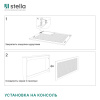 Экран для радиатора МДФ Stella, Формат, Глория, Черный, 1200х600х12мм (упак. 1 шт.)